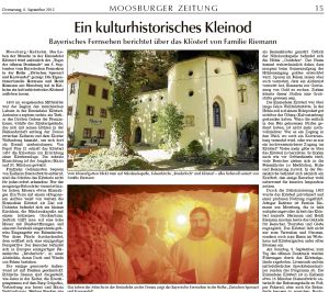 Moosburger Zeitung 06.09.2012